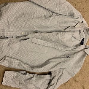 Polo Ralph Lauren white with green and purple tattersall XL